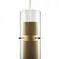 Lampadario A Sospensione Moderno Dynamics Alluminio Oro Vetro 1 Luce Gu10 50W MOD326PL-01MG