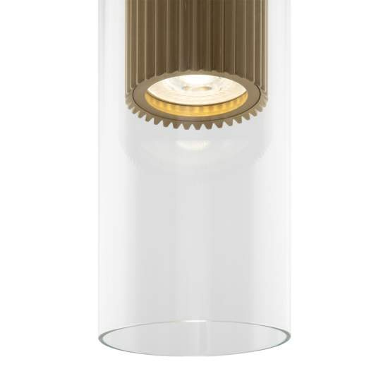 Lampadario A Sospensione Moderno Dynamics Alluminio Oro Vetro 1 Luce Gu10 50W MOD326PL-01MG