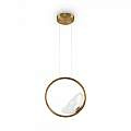 Lampadario A Sospensione Moderno Lunare Metallo Ottone Vetro Luce Led 5W MOD327PL-L5BS3K