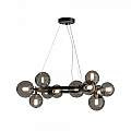 Lampadario Contemporaneo Dallas Metallo Nero 11 Luci Diffusori Vetro Specchiato | Lampadari e Sospensioni | Luce Art Shop Lampadario Contemporaneo Dallas Metallo Nero 11 Luci Diffusori Vetro Specchiato | Maytoni