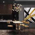 Lampadario Contemporaneo Dallas Metallo Oro 24 Luci Diffusori Ambra MOD545PL-24G
