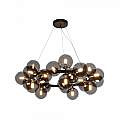 Lampadario Contemporaneo Dallas Metallo Nero 25 Luci Diffusori Vetro Specchiato | Lampadari e Sospensioni | Luce Art Shop Lampadario Contemporaneo Dallas Metallo Nero 25 Luci Diffusori Vetro Specchiato | Maytoni