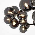 Lampadario Contemporaneo Dallas Metallo Nero 25 Luci Diffusori Vetro Specchiato | Lampadari e Sospensioni | Luce Art Shop Lampadario Contemporaneo Dallas Metallo Nero 25 Luci Diffusori Vetro Specchiato | Maytoni
