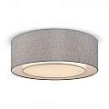 Plafoniera Moderna Bergamo In Metallo Cromo 3 Luci Diffusore In Tessuto MOD613CL-04GR