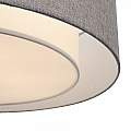 Plafoniera Moderna Bergamo In Metallo Cromo 3 Luci Diffusore In Tessuto MOD613CL-04GR