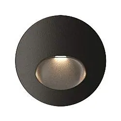 Segnapasso Moderno Per Esterno Alluminio Nero Luce Led 3W Ip54