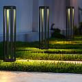 Lampada Da Terra Moderna Da Esterno Alluminio Grigio Luce Led 13W Ip65 O019FL-L12GR3K