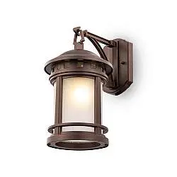 Lampade Da Parete Vintage Da Esterno Alluminio Marrone 1 Luce E27 60W Ip44