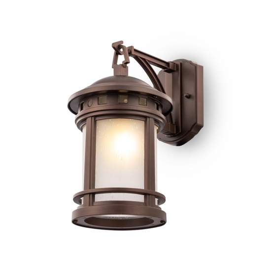 Lampade Da Parete Vintage Da Esterno Alluminio Marrone 1 Luce E27 60W Ip44 O031WL-01BR