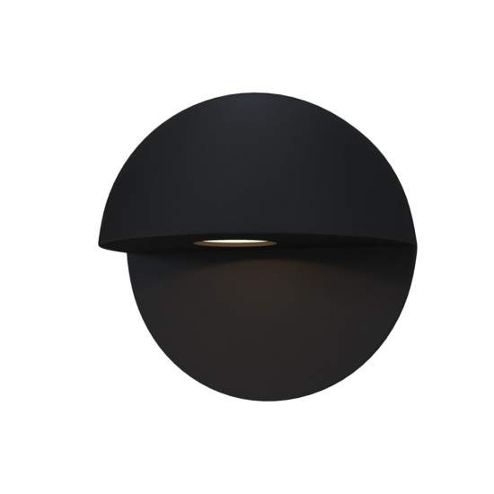 Lampada Da Parete Moderna Da Esterno Alluminio Nero Luce Led 7,4W Ip54 O033WL-L7B3K