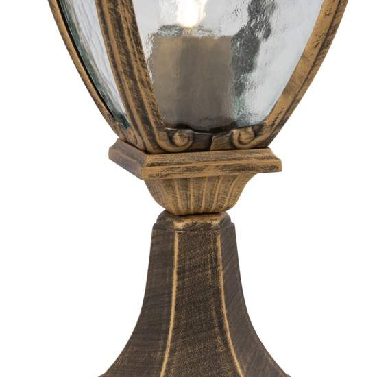 Lampada Da Terra Classica Da Esterno Alluminio Oro 1 Luce E27 60W Ip44 O414FL-01GB