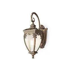Lampada Da Parete Classica Da Esterno Alluminio Oro Luce1E27 60W Ip44