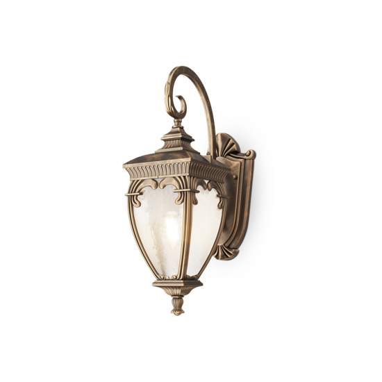 Lampada Da Parete Classica Da Esterno Alluminio Oro Luce1E27 60W Ip44 O414WL-01GB