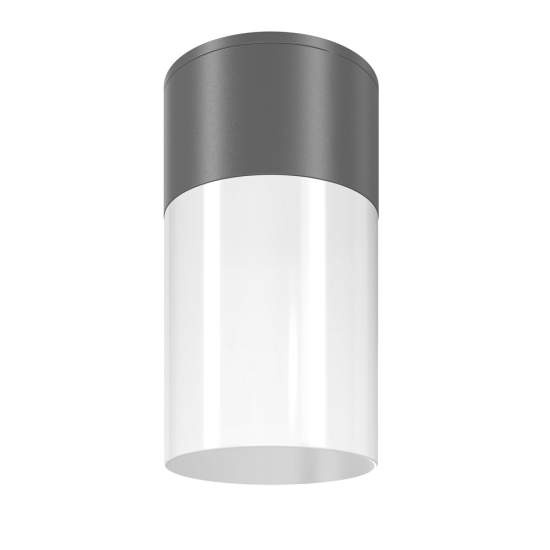 Lampade A Soffitto Moderno Da Esterno Alluminio Grafite 1 Lucee27 60W Ip54 O418CL-01GR