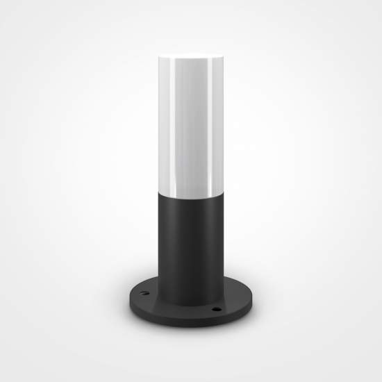 Lampada Da Terra Moderna Da Esterno Metallo Nero 1 Luce Le27 60W Ip54 O418FL-01B