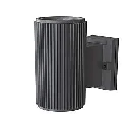 Lampada Da Parete Moderna Per Esterno Metallo Grigio Luce1E27 60W Ip54