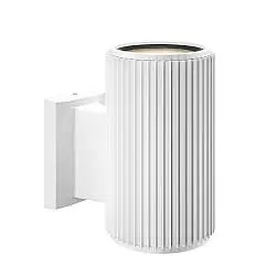 Lampada Da Parete Moderna Da Esterno Metallo Bianco Luce1E27 60W Ip54