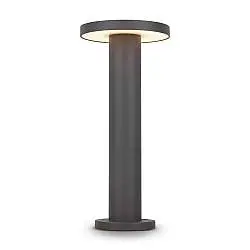 Lampione Per Esterno Moderno Metallo Grafite Luce Led 12W Ip65