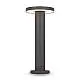 Lampione Per Esterno Moderno Metallo Grafite Luce Led 12W Ip65