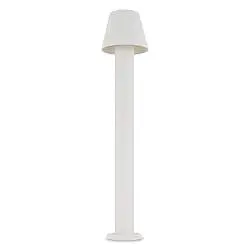 Lampada Da Terra Moderna Da Esterno Metallo Bianco Luce Led 5W Ip65