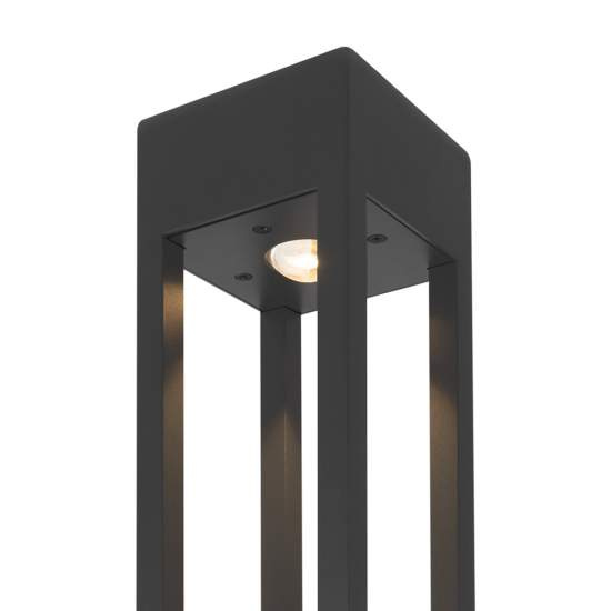 Lampada Da Terra Moderna Da Esterno Metallo Grafite Luce Led 25W Ip65 O424FL-L25GF