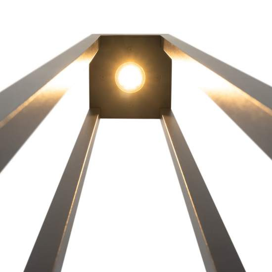 Lampada Da Terra Moderna Da Esterno Metallo Grafite Luce Led 25W Ip65 O424FL-L25GF