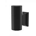Lampada Da Parete Moderna Da Esterno Alluminio Nero 1 Luce Gu10 50W Ip54 O574WL-01B