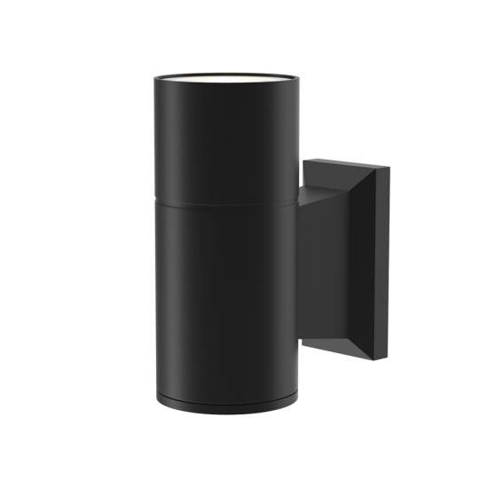 Lampada Da Parete Moderna Da Esterno Alluminio Nero 1 Luce Gu10 50W Ip54 O574WL-01B