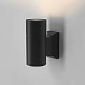 Lampada Da Parete Moderna Da Esterno Alluminio Nero 1 Luce Gu10 50W Ip54 O574WL-01B