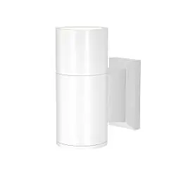 Lampada Da Parete Moderna Da Esterno Alluminio Bianco Luce1Gu10 50W Ip54