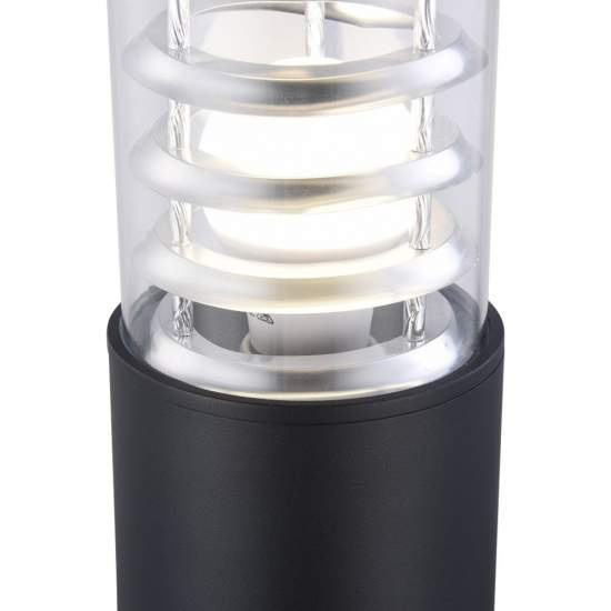Lampada Da Terra Moderna Per Esterno In Alluminio Nero 1 Luce E27 60W Ip54 O576FL-01B