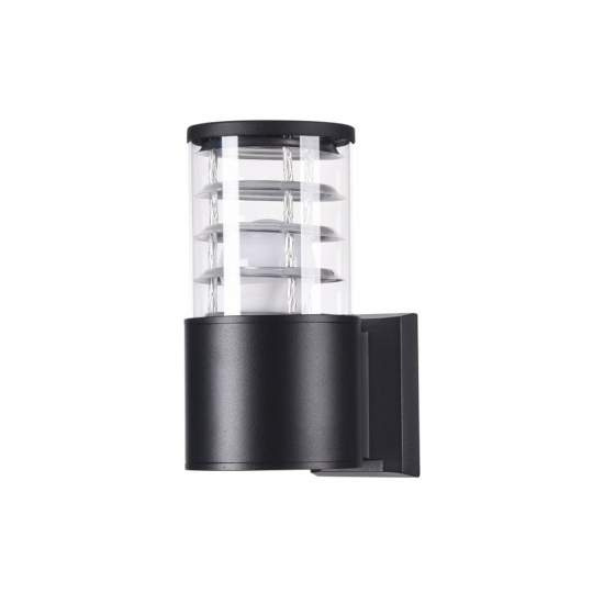 Lampada Da Parete Moderna Da Esterno Alluminio Nero 1 Luce E27 60W Ip54 O576WL-01B