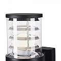 Lampada Da Parete Moderna Da Esterno Alluminio Nero 1 Luce E27 60W Ip54 O576WL-01B
