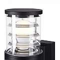 Lampada Da Parete Moderna Per Esterno Alluminio Nero 2 Luci E27 60W Ip54 O576WL-02B
