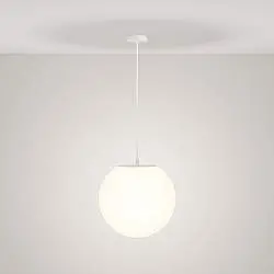 Sospensione Da Esterno Classica Plastica Bianco 1 Luce E27 30W Ip54