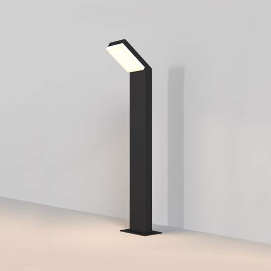 Lampada Da Terra Moderna Da Esterno Alluminio Nero Luce Led 12W Ip54 O595FL-L12B3K