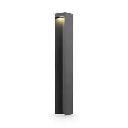 Lampione Per Esterno Moderno Alluminio Grigio Luce Led 9W Ip54