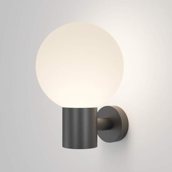 Lampada Da Parete Moderna Per Esterno Alluminio Nero 1 Luce E27 60W Ip54 O598WL-01B