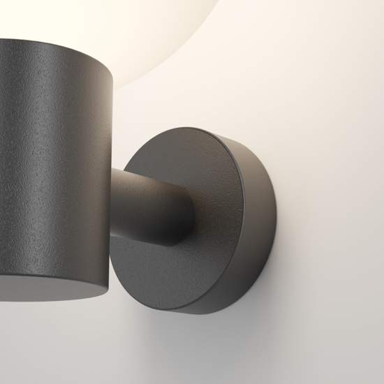 Lampada Da Parete Moderna Per Esterno Alluminio Nero 1 Luce E27 60W Ip54 O598WL-01B