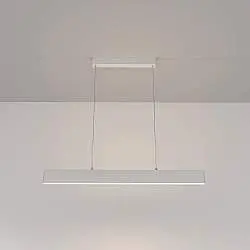 Lampadario A Sospensione Moderno Step Metallo Bianco Led Integrato 23W Calda