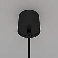 Lampadario A Sospensione Moderno Luna Alluminio Nero Luce Led Integrato 5W Calda P039PL-5W3K-10-B