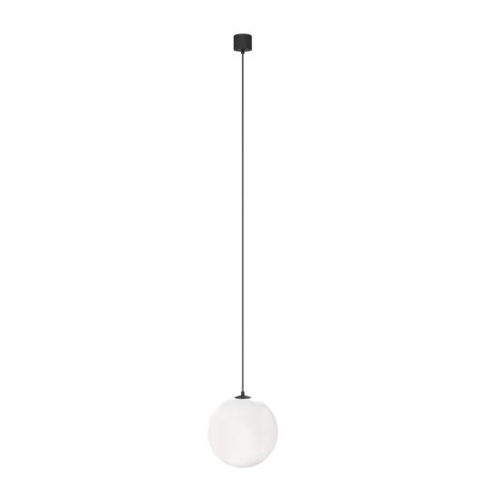 Lampadario A Sospensione Moderno Luna Alluminio Nero Led Integrato 5W Calda P039PL-5W3K-20-B