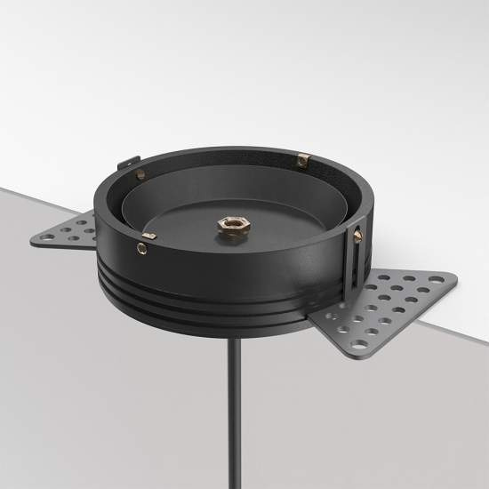 Lampadario Sospensione Moderno Luna Alluminio Nero Led Integrato 5W Calda P039PL-5W3K-20INS-B