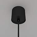 Lampadario A Sospensione Moderno Luna Alluminio Nero Led Integrato 5W Fredda P039PL-5W4K-10-B