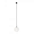 Lampadario Sospensione Moderno Luna Alluminio Nero Luce Led Integrato 5W Fredda P039PL-5W4K-20-B