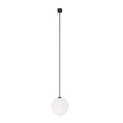Lampadario Sospensione Moderno Luna Alluminio Nero Luce Led Integrato 5W Fredda