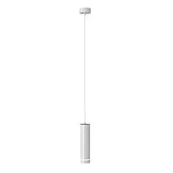 Lampadario A Sospensione Moderno Orlo Alluminio Bianco Luce Led Integrato 12W