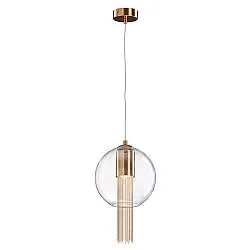 Sospensione Contemporanea Flusso Piccola In Metallo Bronzo 1 Luce