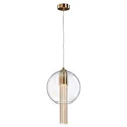 Sospensione Contemporanea Flusso Grande In Metallo Bronzo 1 Luce