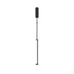 Lampadario A Sospensione Moderno Supersymmetry Alluminio Nero 1 Luce Led 18W